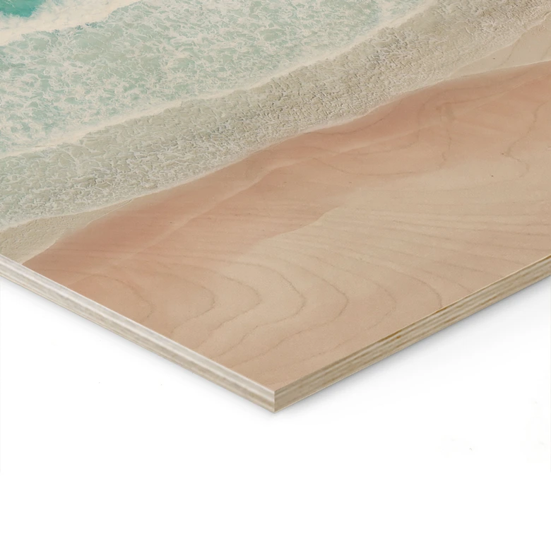 Cuadro de madera Suaves olas en la playa - Sisi & Seb 