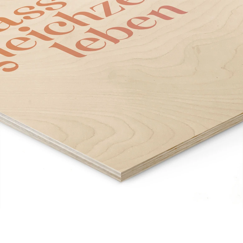 Holzbild Voll schön, dass wir gleichzeitig leben 