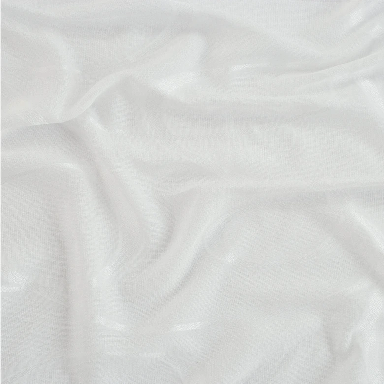 Homing Halbtransparenter Ösenschal Seth weiß -  2,45 x 1,4 m 