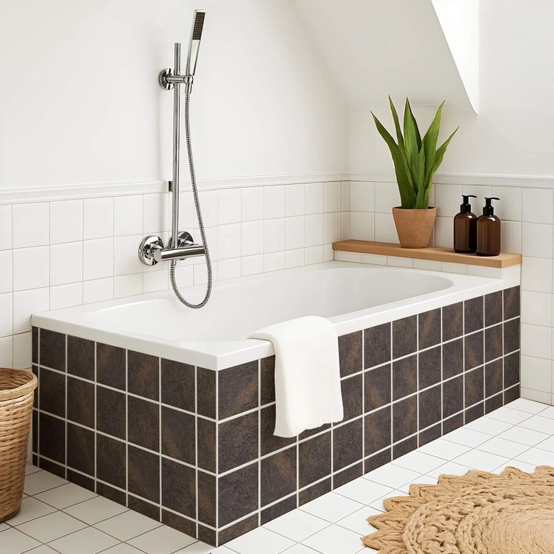 Tile stickers stone look, natural slate - Furniture foil, kitchen splashback, bathroom foil 