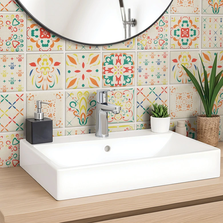Sticker pour carrelage Villa tzigane - Set de 12 