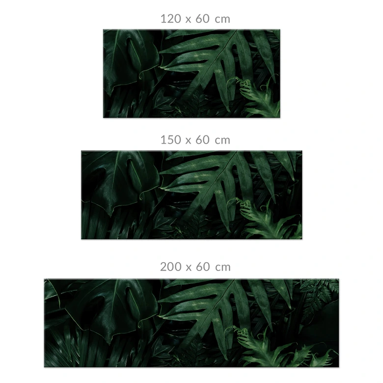 Küchenrückwand Dunkelgrüne Dschungelpflanzen 