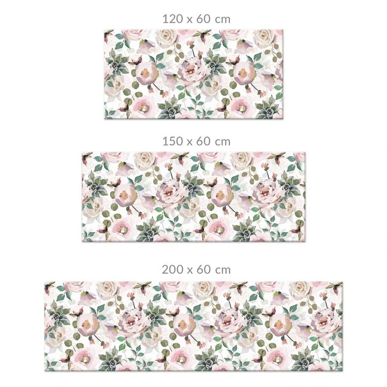 Küchenrückwand UN Designs - Blumen im Gemälde Stil 