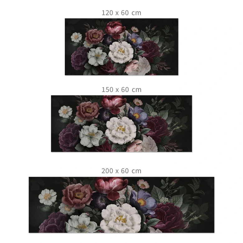 Küchenrückwand Blumen Stillleben im Redouté-Stil - Bloomery Decor 