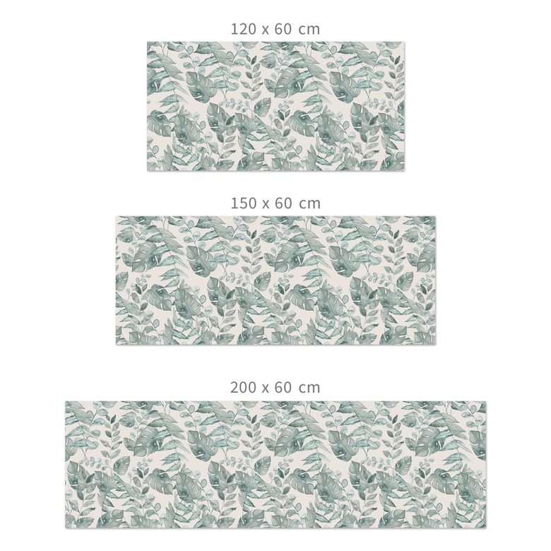 Küchenrückwand Dschungelblätter Aquarell Creme - Bloomery Decor 