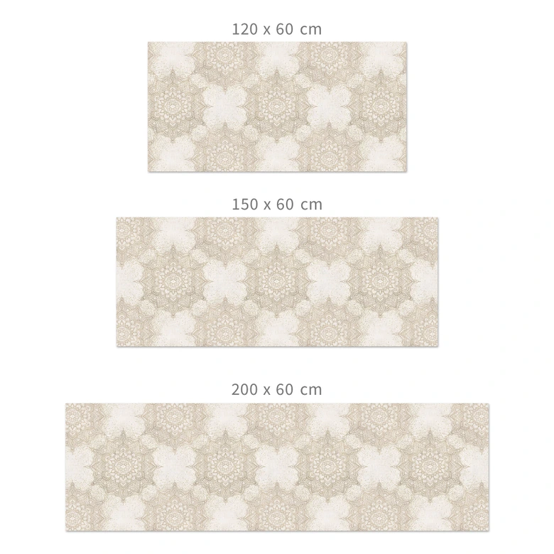 Küchenrückwand Elegantes Mandala in Sandgold - Bloomery Decor 