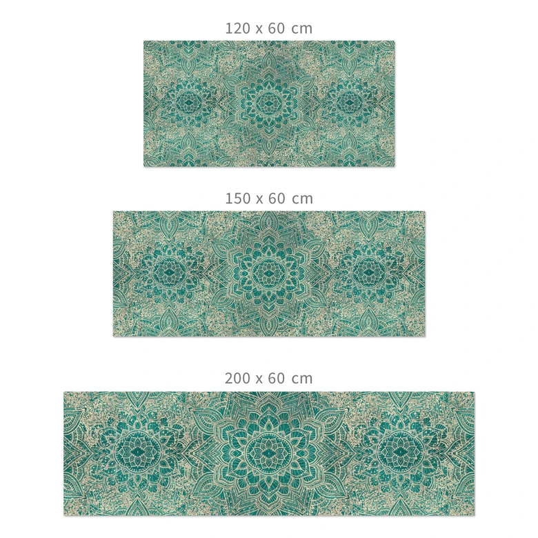 Küchenrückwand Mandala Boho Gold-grün - Bloomery Decor 