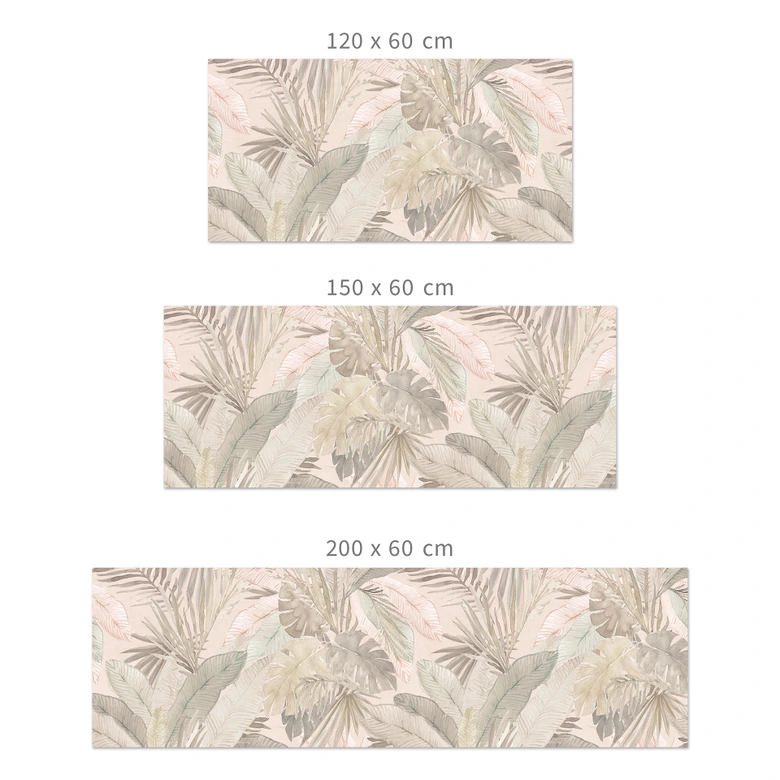 Küchenrückwand Tropenblätter im Dschungel Pastell - Bloomery Decor 