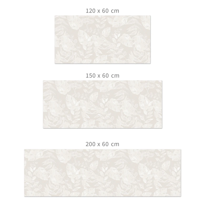 Küchenrückwand Tropische Blätter Beige - Bloomery Decor 