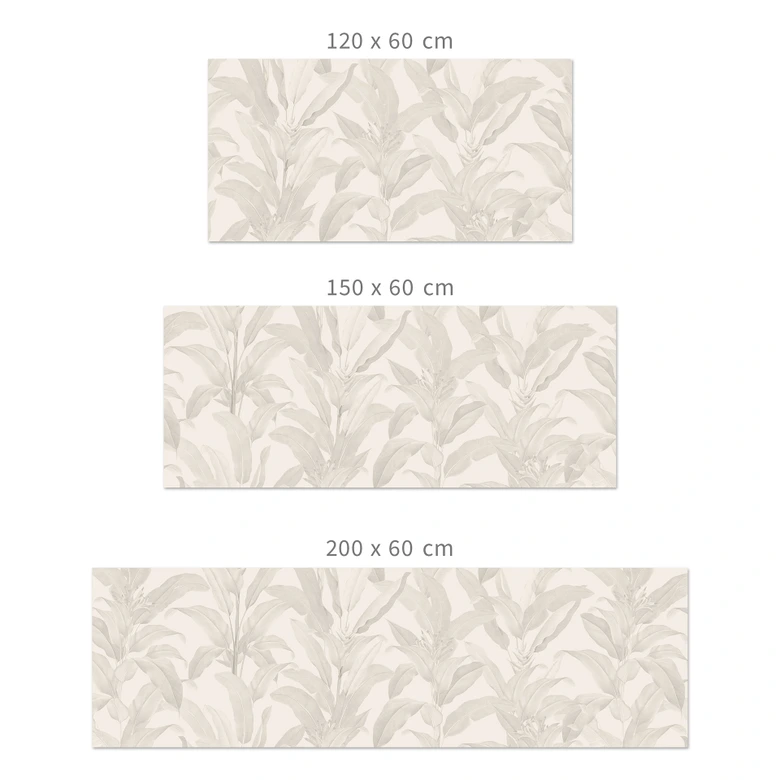 Keukenachterwand Urban Jungle tropische bladeren crème - Bloomery Decor 