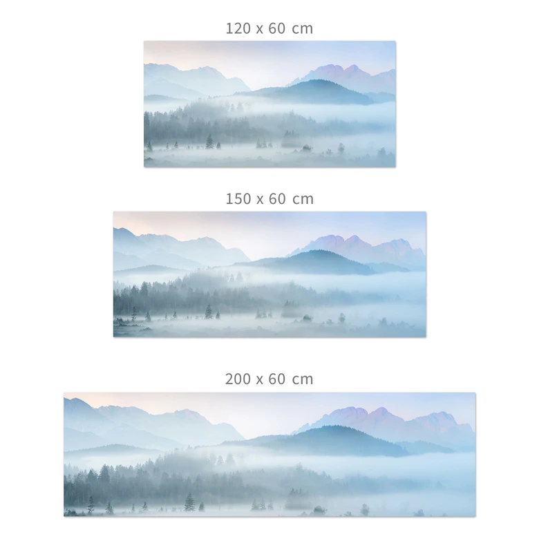 Küchenrückwand Neblige Waldlandschaft im Herbst - Eisenmann 