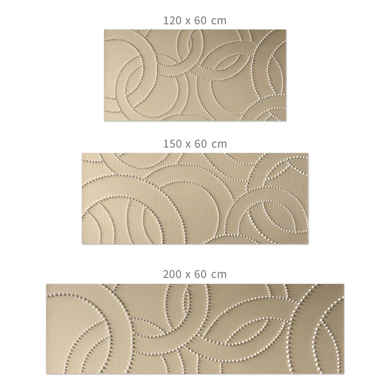 Küchenrückwand Abstrakte Ringe beige - Grande 
