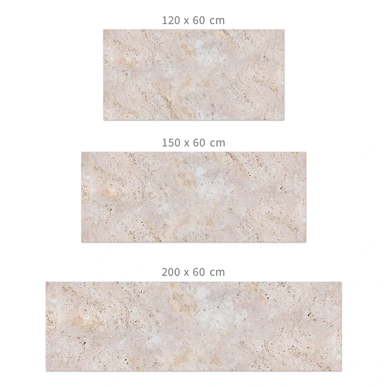 Küchenrückwand Textur einer beigen Steinmauer - Pictufy Studio 