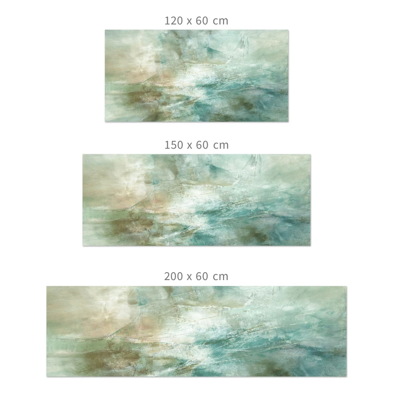 Küchenrückwand Salbeigrünes Nebellicht - Schmucker 120x50 cm