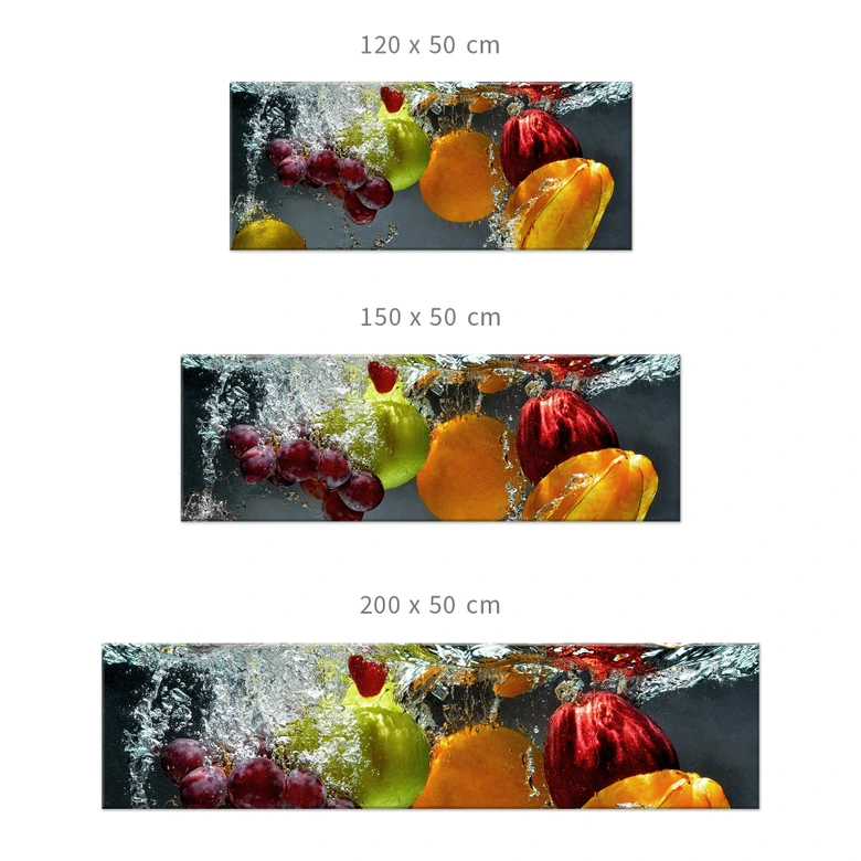 Keukenachterwand - Alu-Dibond Zilver - Verfrissend Fruit 