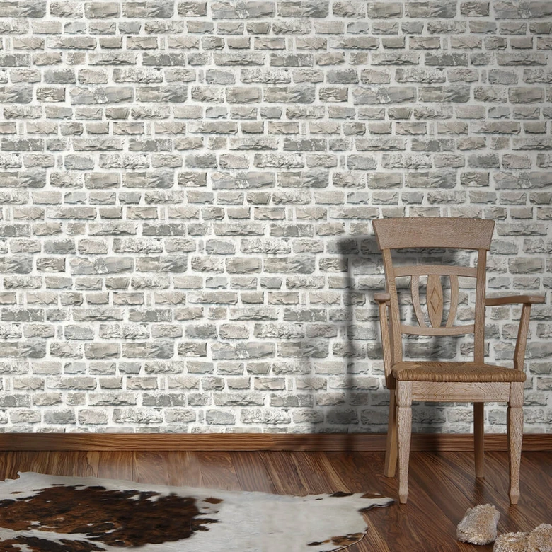 Livingwalls Vliesbehang Neue Bude 2.0 Stenen Optiek 