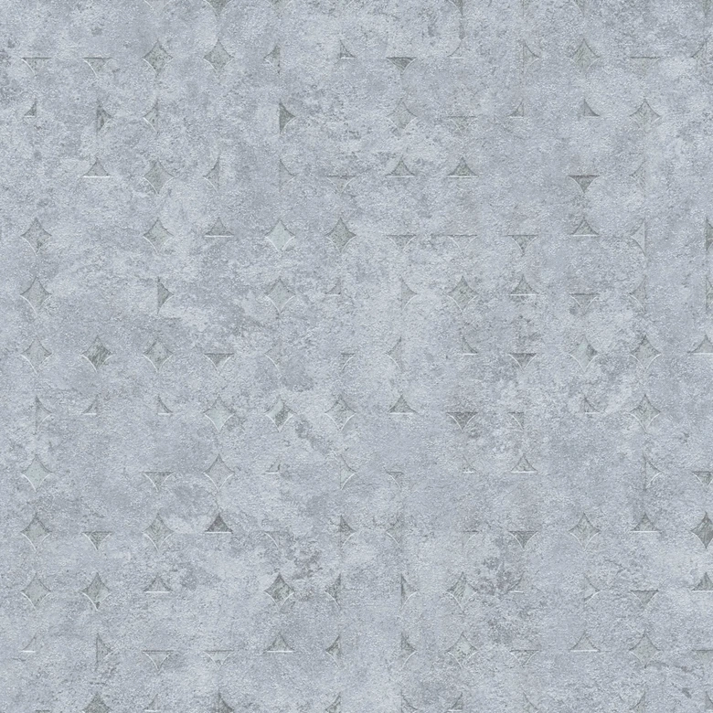 Muestra geométrica en gris deslavado - papel pintado no tejido con textura Modernes Wohnen 