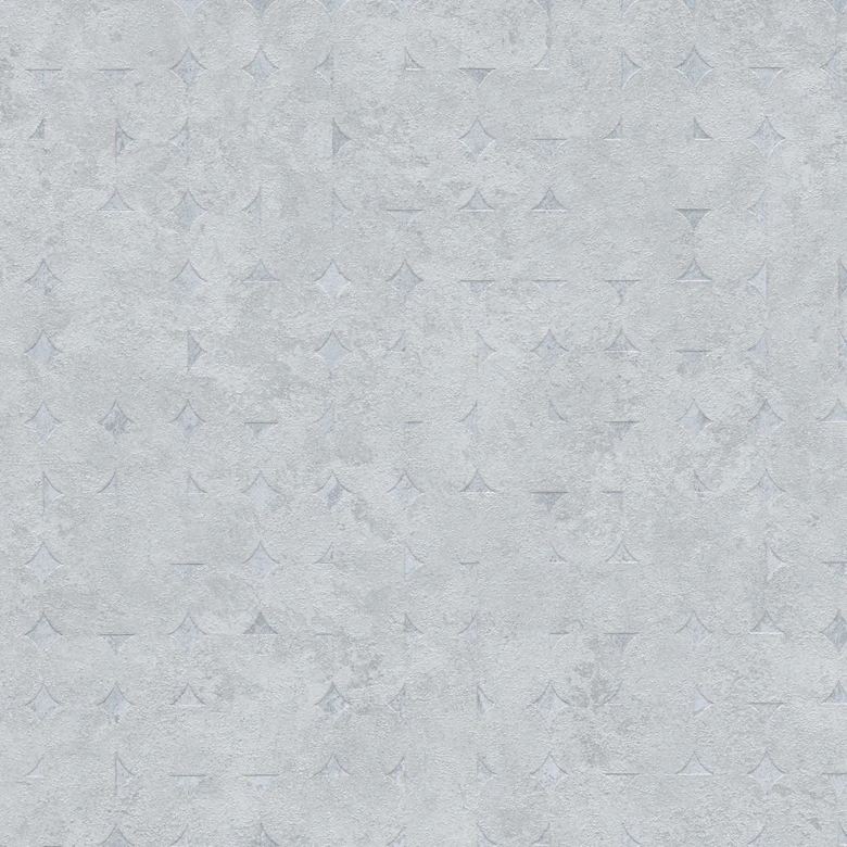 Papel pintado tejido-no tejido con textura en blanco lima con un fino dibujo de rombos - Diseño mural moderno 