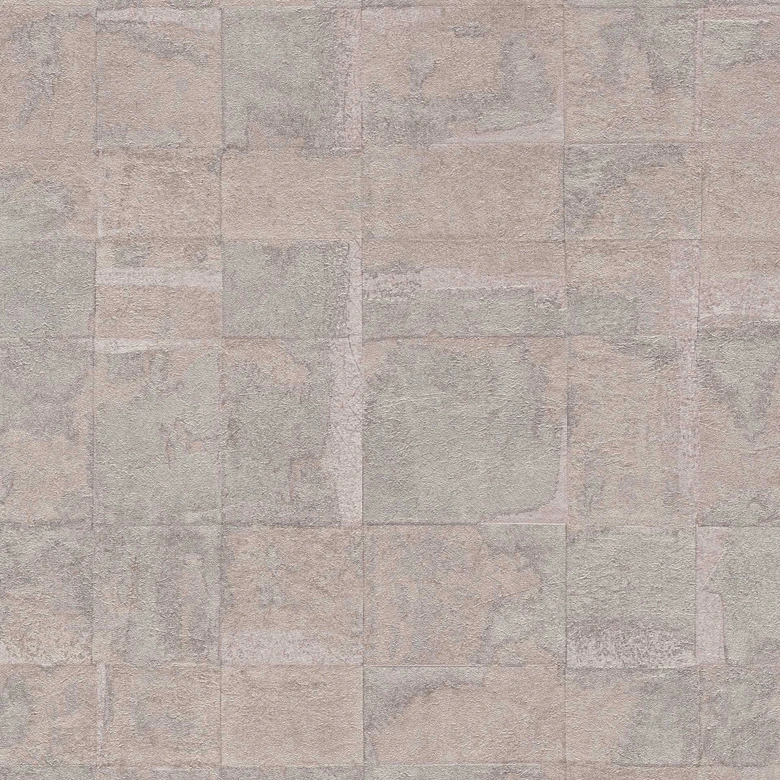 Papier peint effet pierre avec brillance gris clair - papier peint moderne aspect béton - papier peint intissé 