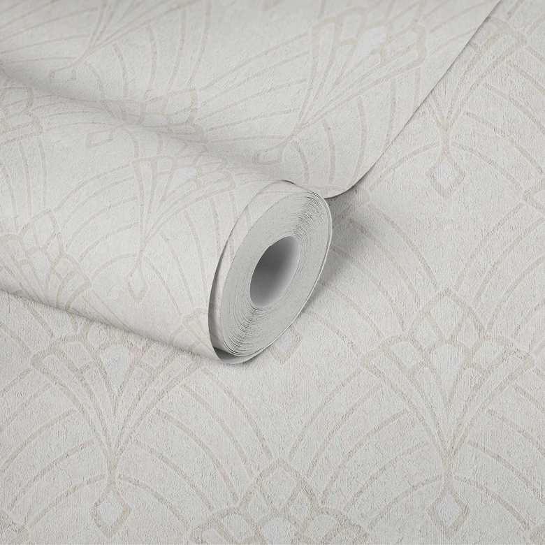 Livingwalls Art Déco Tapete Mata Hari Vliestapete beige, creme 