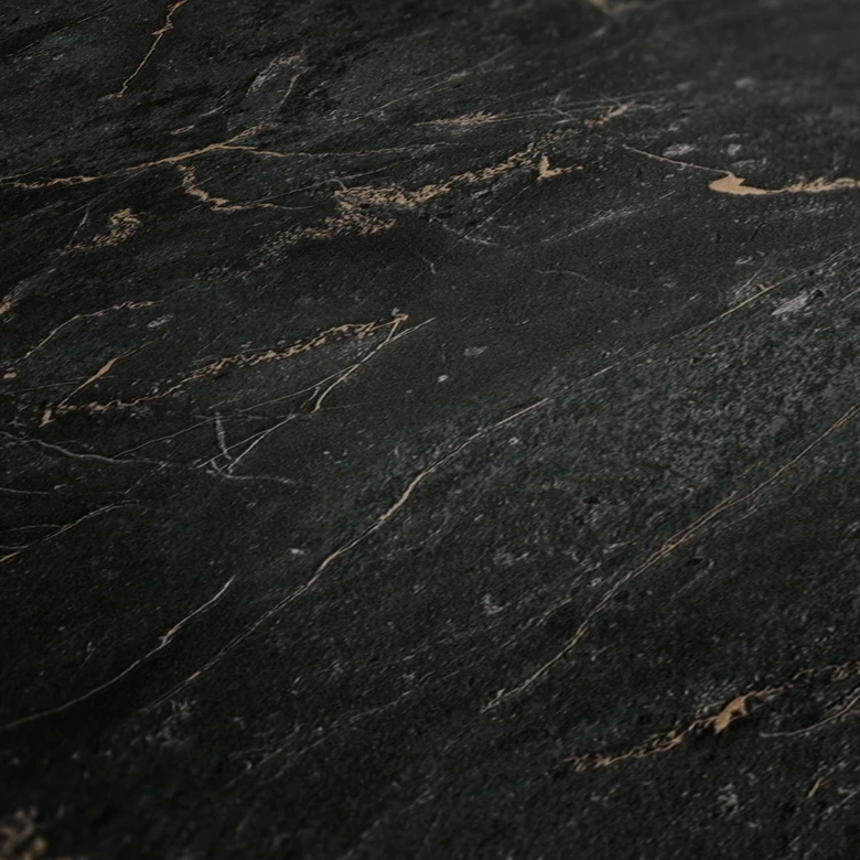 Michalsky Living Marmortapete Change is good Vliestapete Monumental Marble schwarz, gold 