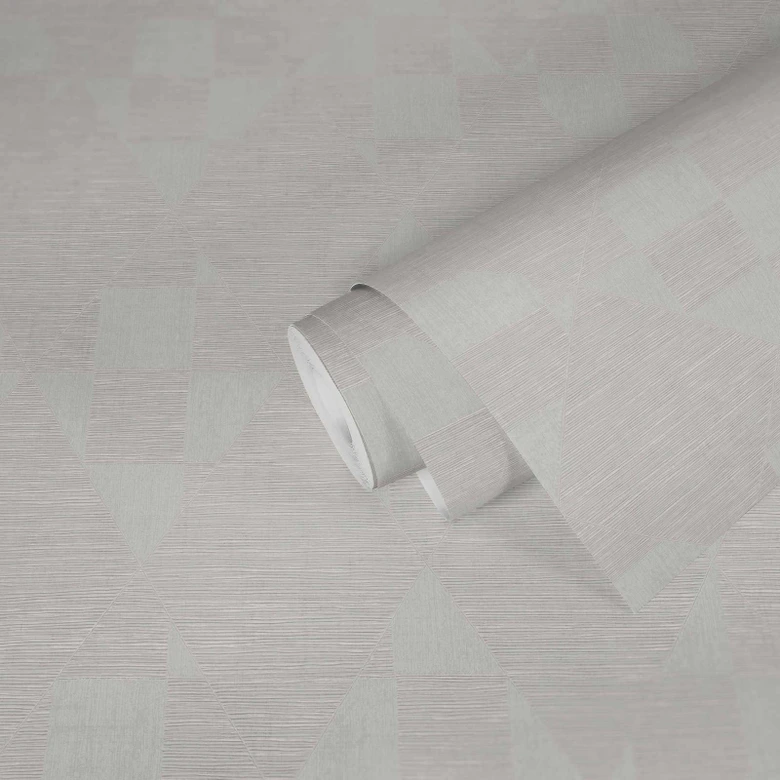 Livingwalls geometrische Tapete Titanium 3 Vliestapete weiß, grau 
