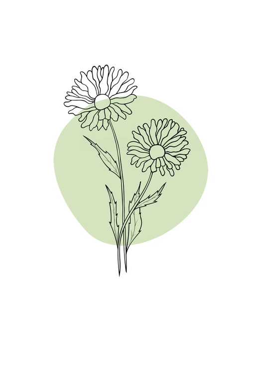 Personalisierbares Leinwandbild Monatsblume April 