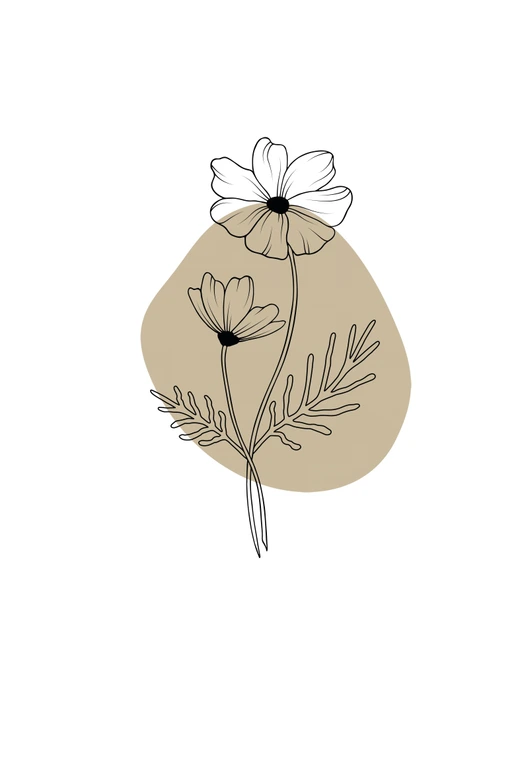 Personalisierbares Leinwandbild Monatsblume Oktober 