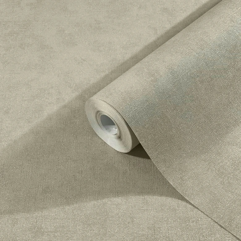 Vliestapete in moderner, feiner Struktur beige Uni 