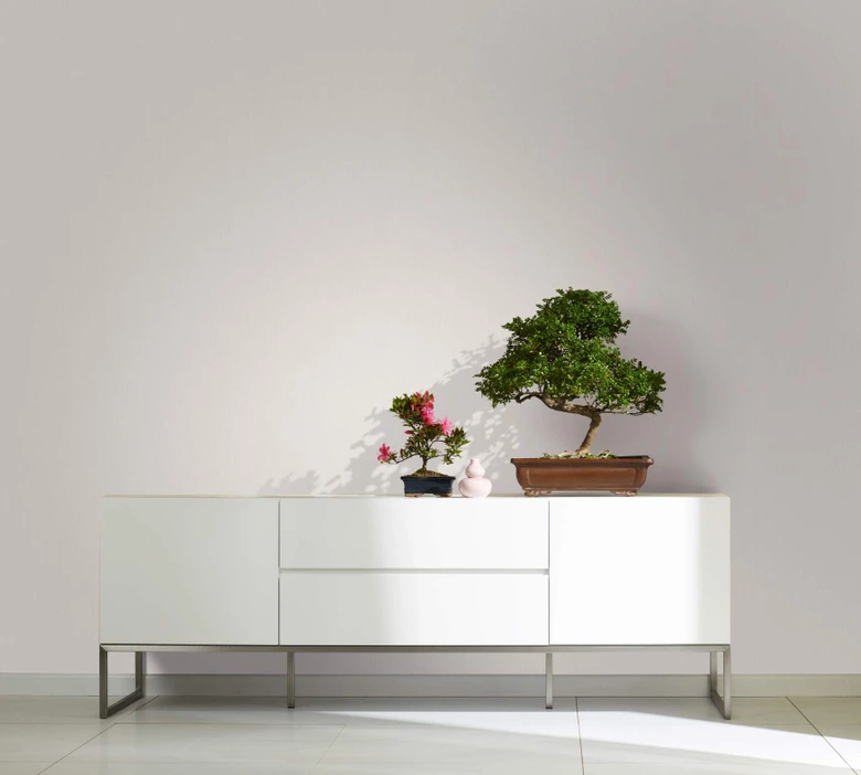 Vliestapete mit leicht linierter Struktur beige Struktur 