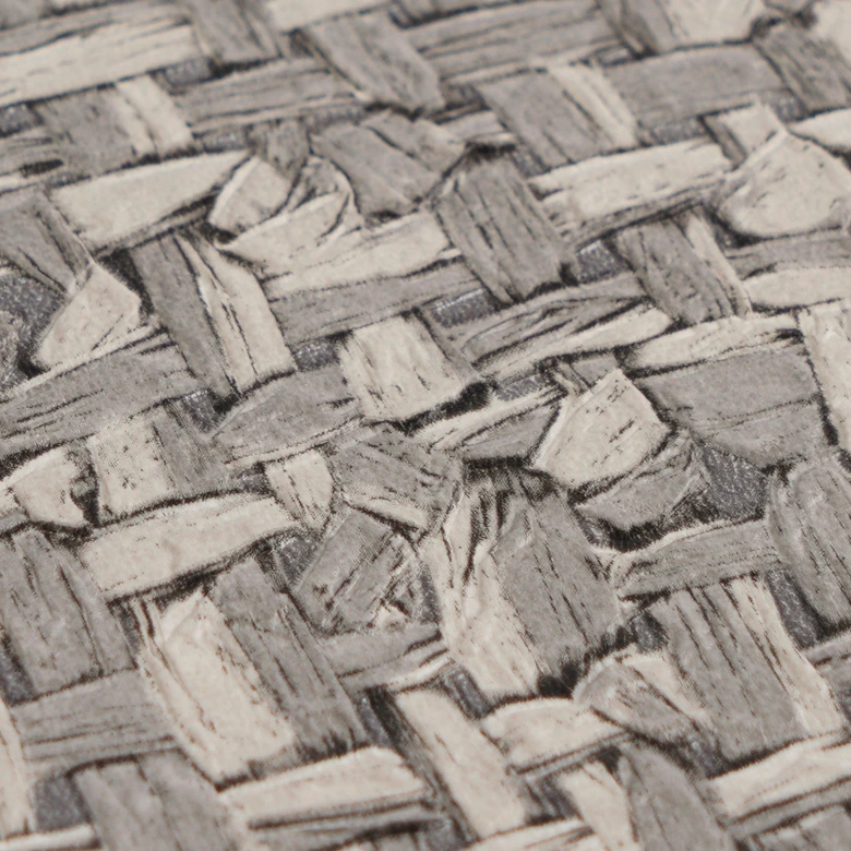 Icke-vävd tapet Jan Studio Sense & Surface weave grå metallic - Stud!o weave rotting hall 