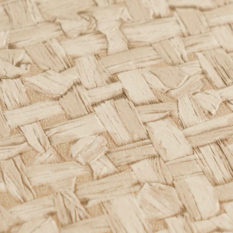 Icke-vävd tapet Jan Studio Sense & Surface Weave Beige Metallic - Stud!o Weave Rattan cream 