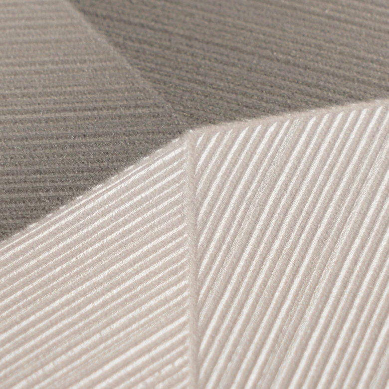 Vliestapete Damian Refined Dimensions 3D Geometrisch Grau Metallic - Tapete moderne Struktur 