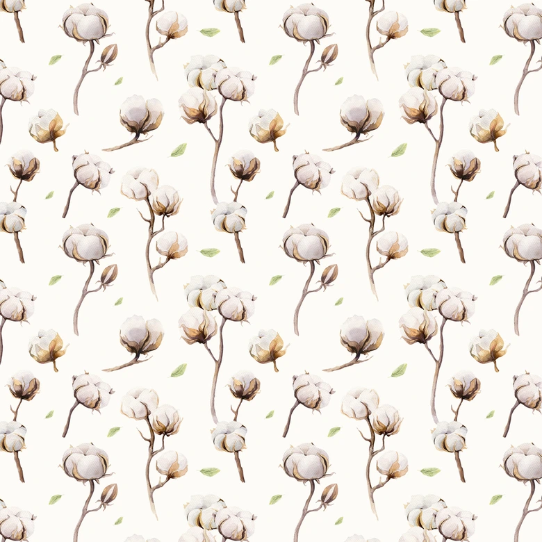 Vinilo adhesivo muebles Kvilis - flor de algodón 