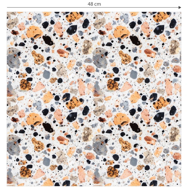 Mustertapete Bunte Terrazzo Steine - Treechild 