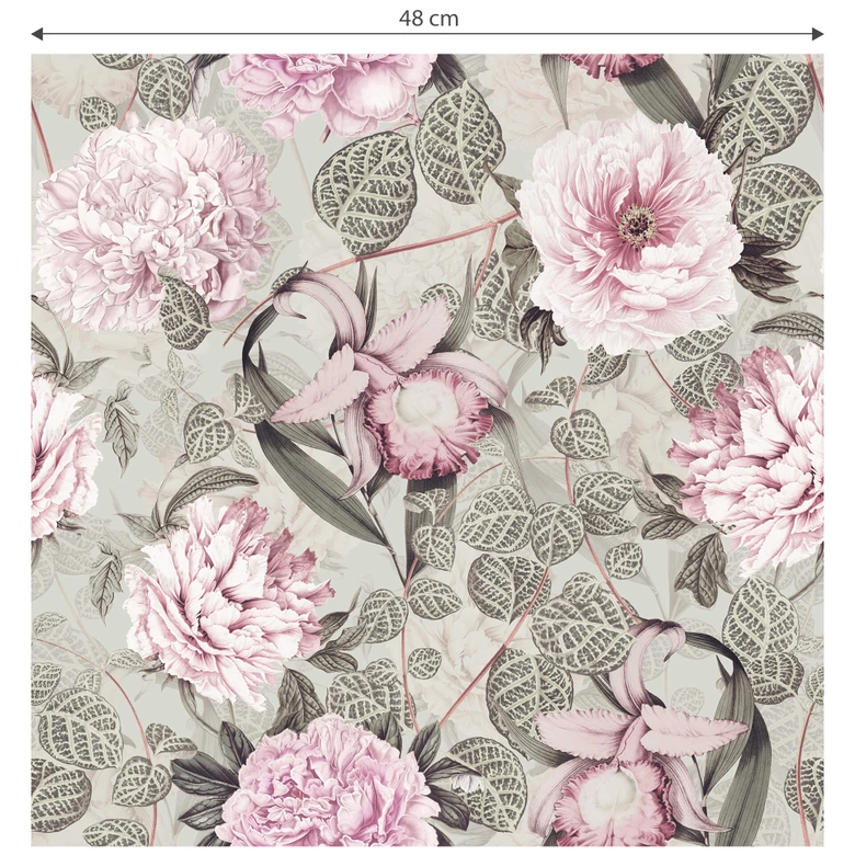 Tapet med mønster UN Designs - pastelblomster 