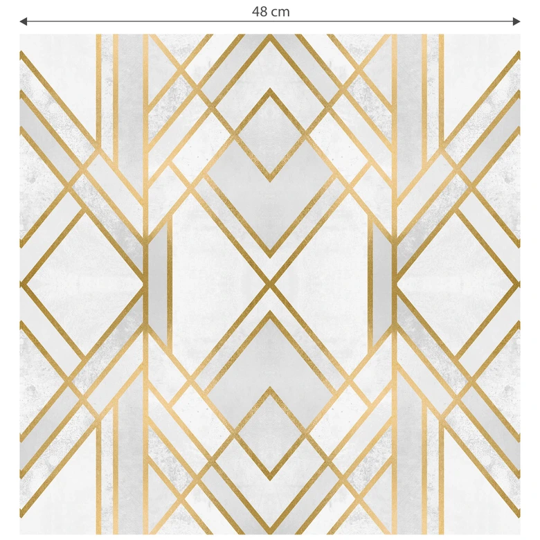 Mustertapete Fredriksson - Art-Deco: Goldene Geometrie 