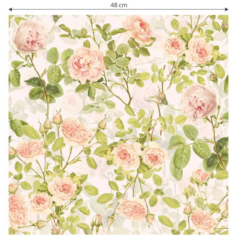 Mustertapete UN Designs - Rosenranken 