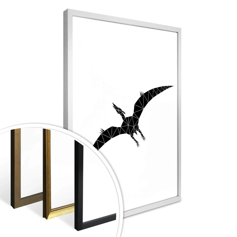 Poster Nouveauprints - Geometric Dinosaur Pterodactylus 