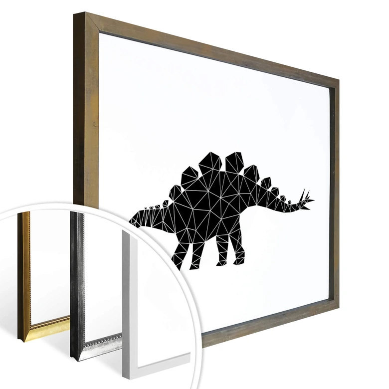 Poster Nouveauprints - Geometric Dinosaur Stegosaurus 