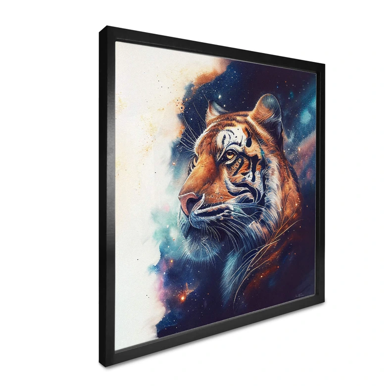 Poster Heine - Tiger im Sternenhimmel - Quadratisch 