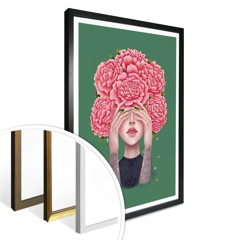 Póster Korenkova - No veo - verde 