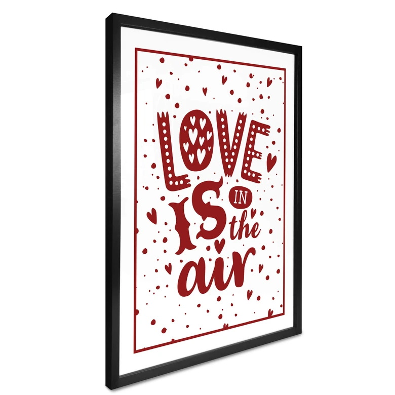 Poster Love is in the air rouge 