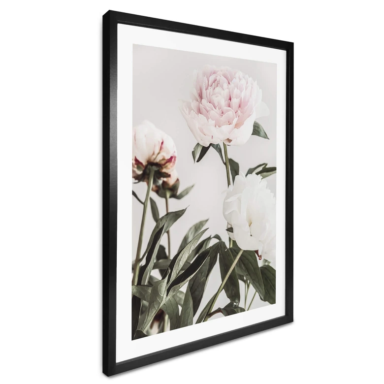 Póster 1X Studio - Tres peonías en flor 