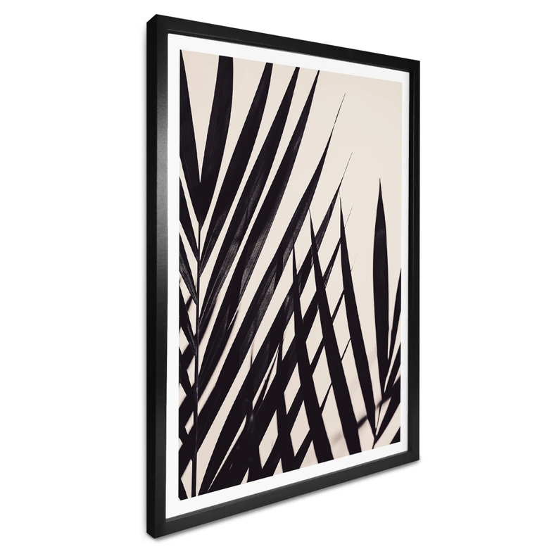 Poster 1X Studio - Zwart Palmblad 