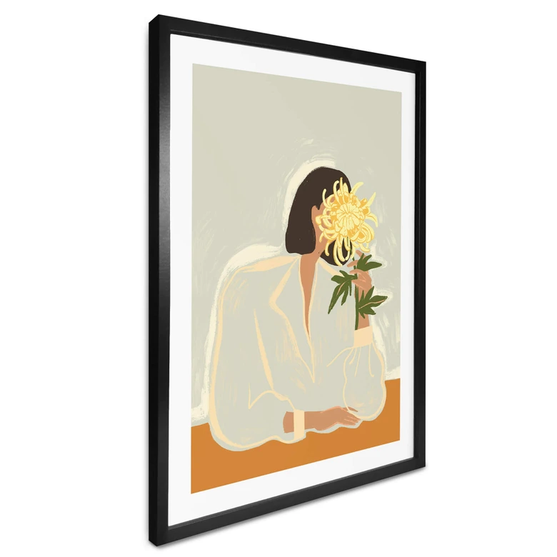 Póster Arty Guava - Crisantemo en la mano 