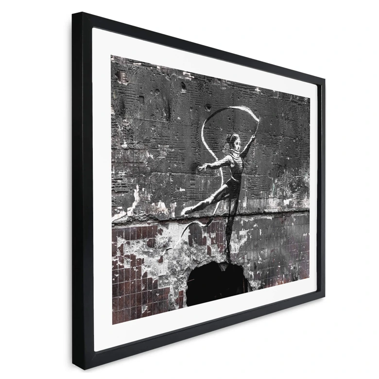 Poster Banksy Danseuse acrobatique (art d'ukraine) 