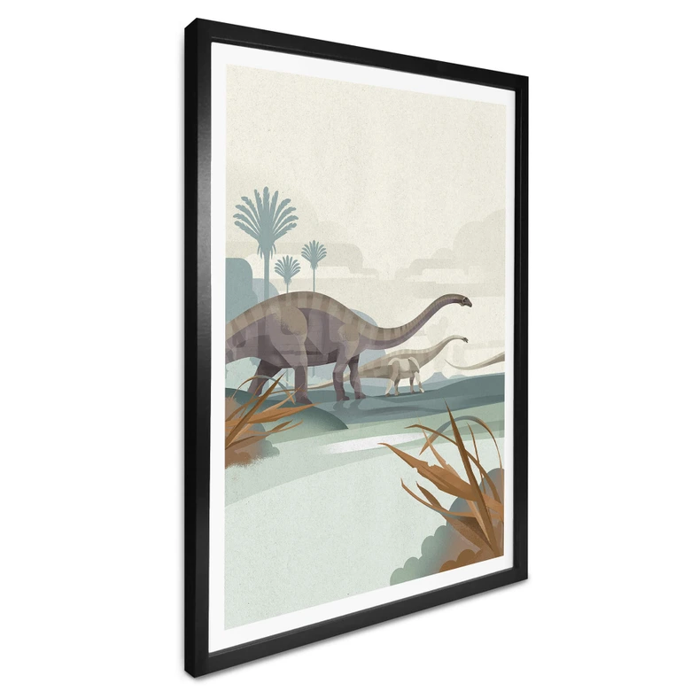 Poster Braun - Diplodocus 