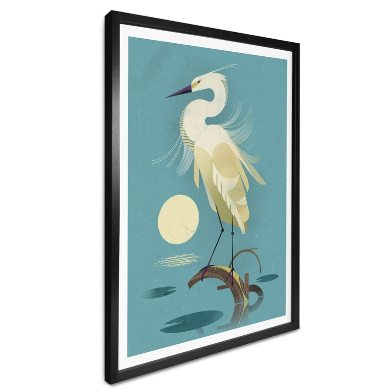 Poster Braun - Reiher 
