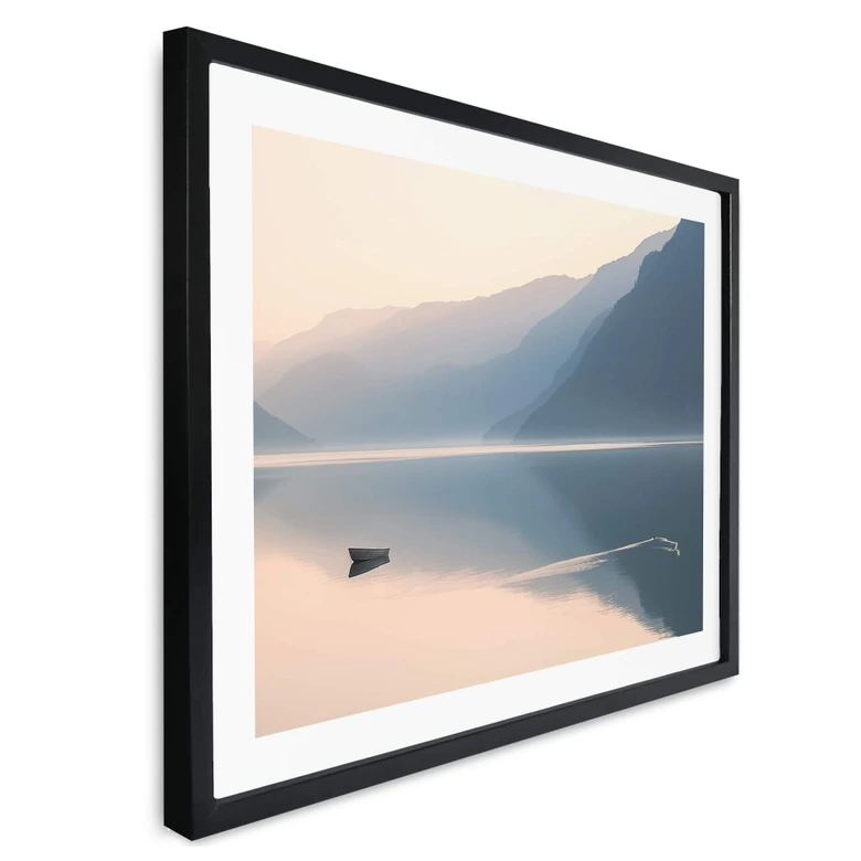 Poster Davidsson - See und Berge in malerischer Harmonie 